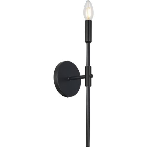 Cinthia 1 Light 4.75 inch Matte Black Wallchiere Wall Light