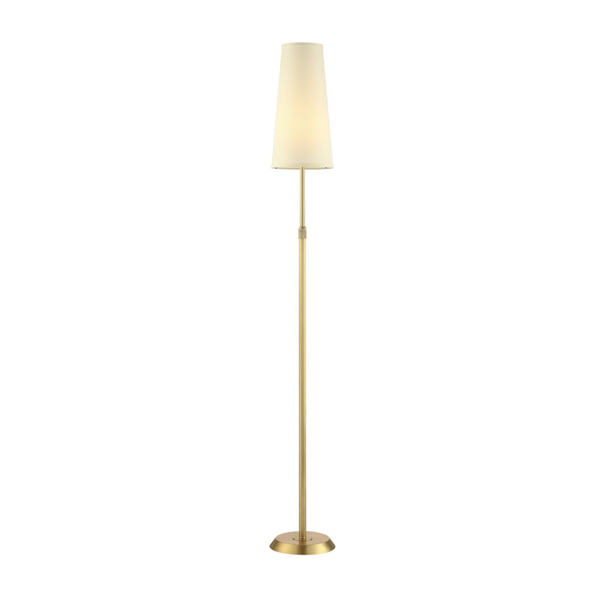 Attendorn 69 inch 100 watt Satin Brass Floor Lamp Portable Light