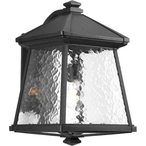 Idina 1 Light 17 inch Textured Black Outdoor Wall Lantern, Large