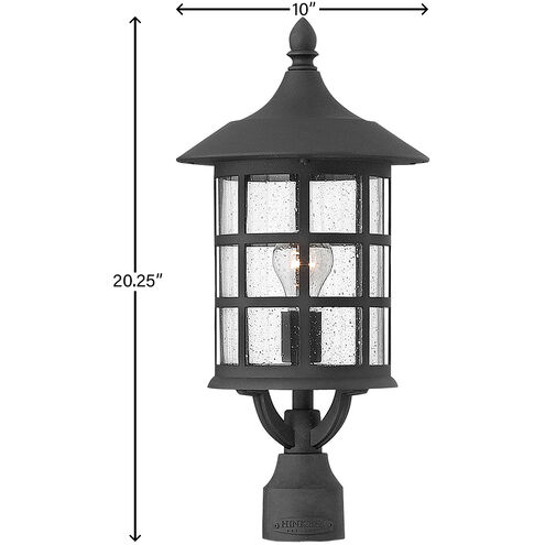 Freeport LED 20 inch Black Outdoor Post Mount Lantern
