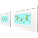 Summer Splash Blue and Green and Multi Framed Art, Propac