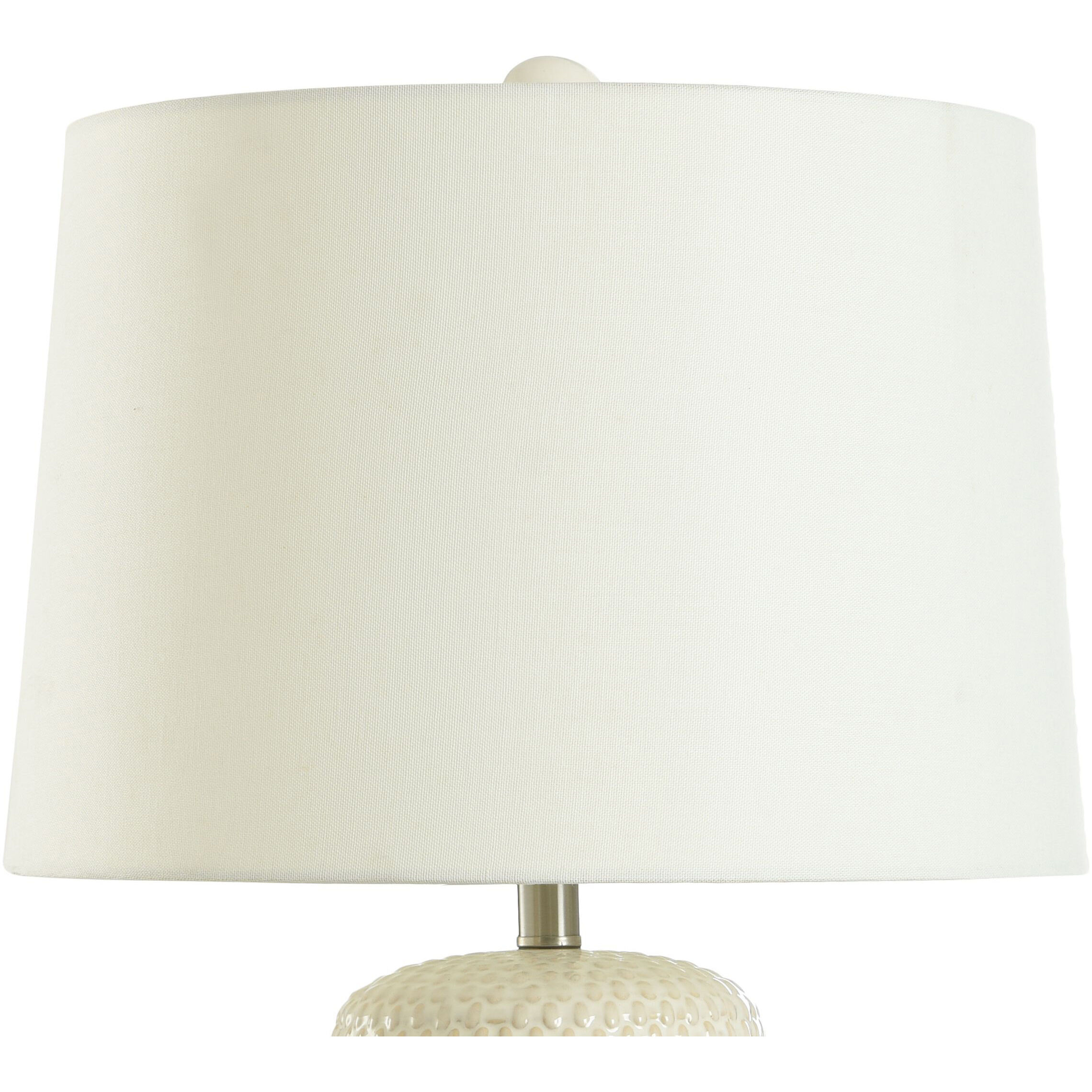 Galey 30 inch 150 watt Beige and White Table Lamp Portable Light