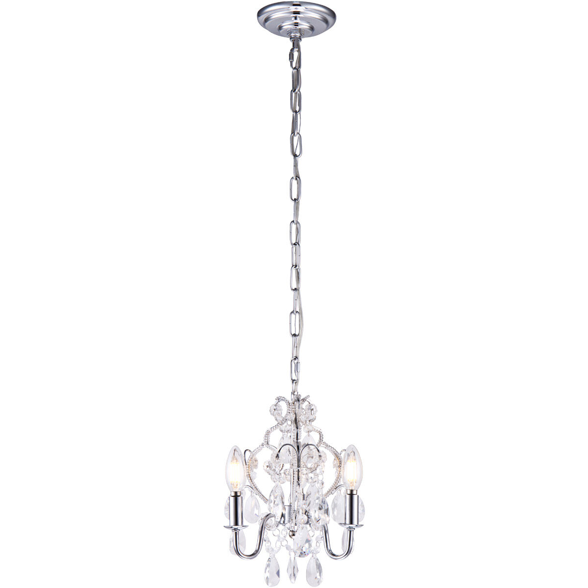 Karter 3 Light 10 inch Chrome Pendant Ceiling Light