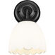 Dorinda Wall Sconce Wall Light in Matte Black