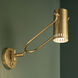 Ruehl 14 inch 9 watt Lacquered Brass Swing Arm Wall Sconce Wall Light