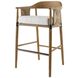 Estes 40.5 inch Pearl and Willow and Honey and Blackened Bronze Outdoor Bar Stool