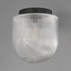 Dune 1 Light 9 inch Black Flush Mount Ceiling Light