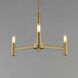 Emana 3 Light 16.25 inch Natural Aged Brass Chandelier Ceiling Light