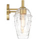 Summer Jazz 3 Light 24 inch Brushed Gold Vanity Light Wall Light