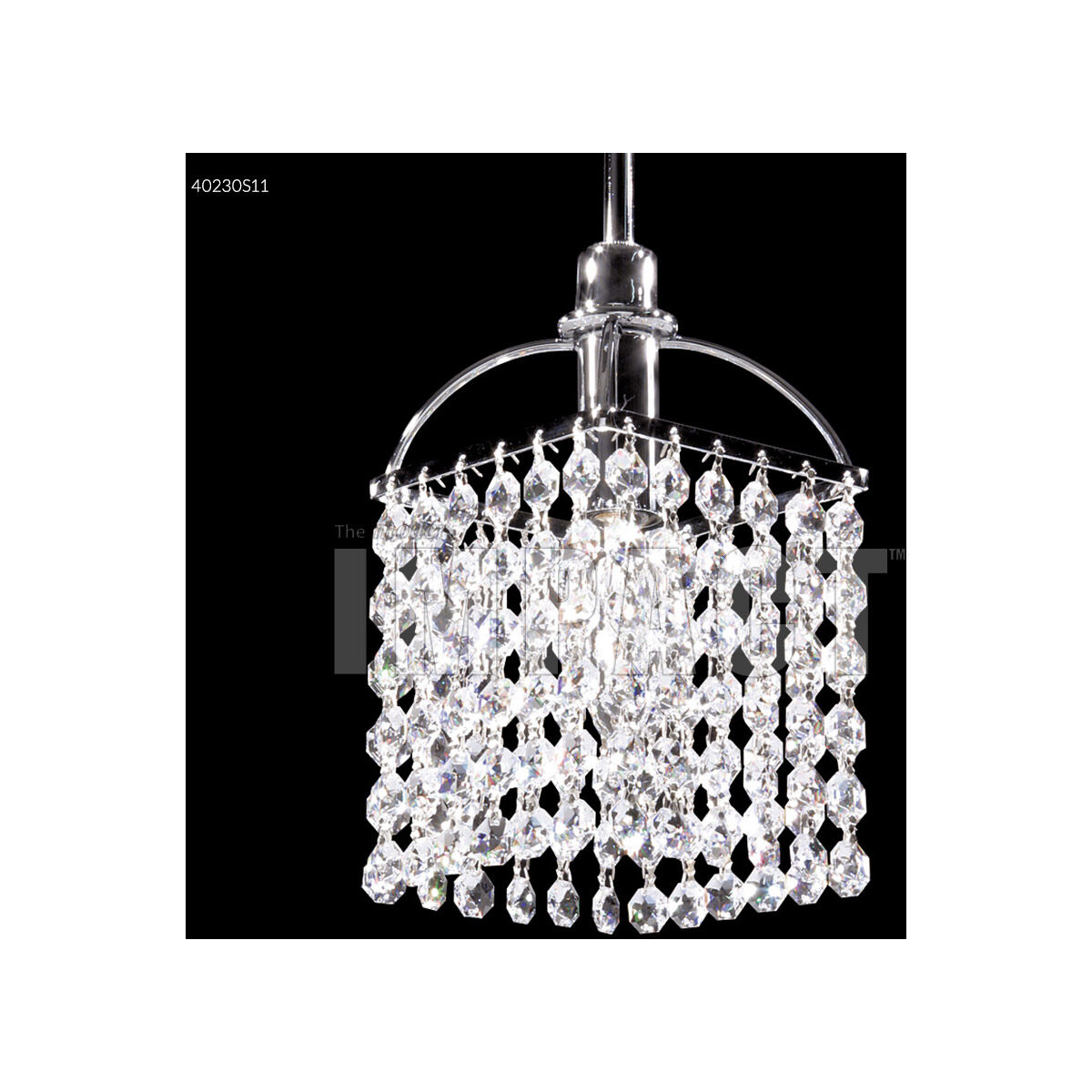 Contemporary 1 Light 6 inch Silver Crystal Chandelier Ceiling Light