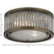 Linden Manor 2 Light 12 inch Aged Brass Flush Mount Ceiling Light
