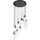 Alton 11 Light 24 inch Matte Black Chandelier Ceiling Light