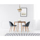 Nordic 4 Light 16 inch Brass Pendant Ceiling Light