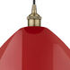 Edison Plymouth Dome 1 Light 16 inch Antique Brass Mini Pendant Ceiling Light
