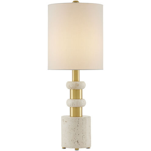 Goletta 30 inch Beige/Antique Brass Table Lamp Portable Light