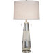 Deda 35.5 inch 60 watt Frosted White and Polished Steel Table Lamp Portable Light