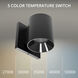 Zoron LED 4.25 inch Black Outdoor Wall Lighting