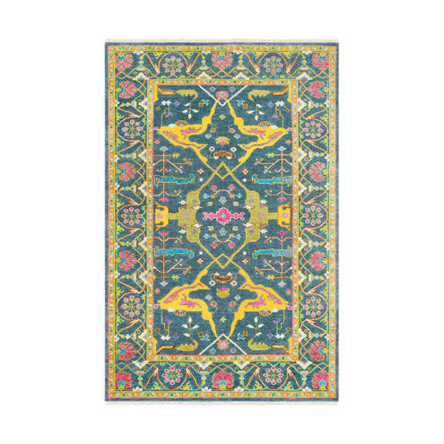 Kinsey 36 X 24 inch Navy/Mustard/Olive/Bright Pink/Dark Brown/Aqua Rugs, Rectangle