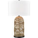 Peckham 30 inch 150.00 watt Natural with Dark Bronze Table Lamp Portable Light