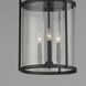 Belfry 3 Light 13 inch Black Outdoor Pendant in Hammer