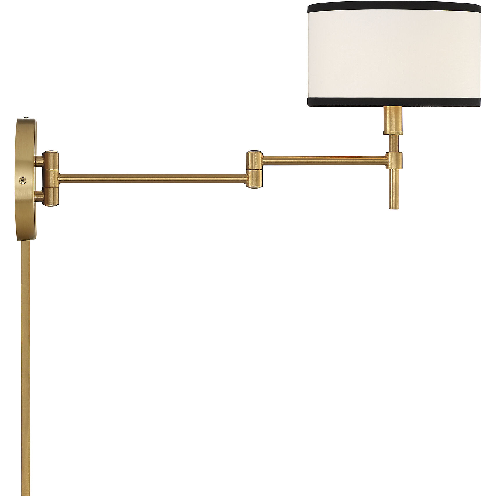 Modern 1 Light 8 inch Natural Brass Wall Sconce Wall Light