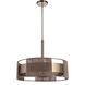 Kensey 6 Light 24 inch Satin Brass Pendant Ceiling Light