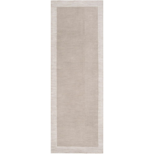 Madison Square 96 X 30 inch Light Gray/Ivory Rugs, Wool