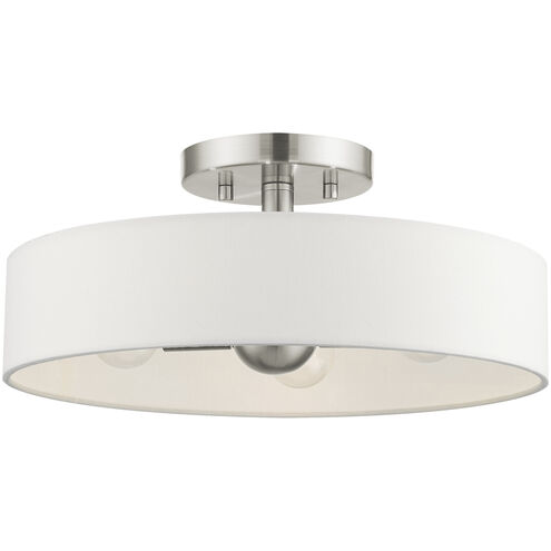 Venlo 4 Light 14 inch Brushed Nickel Semi Flush Ceiling Light