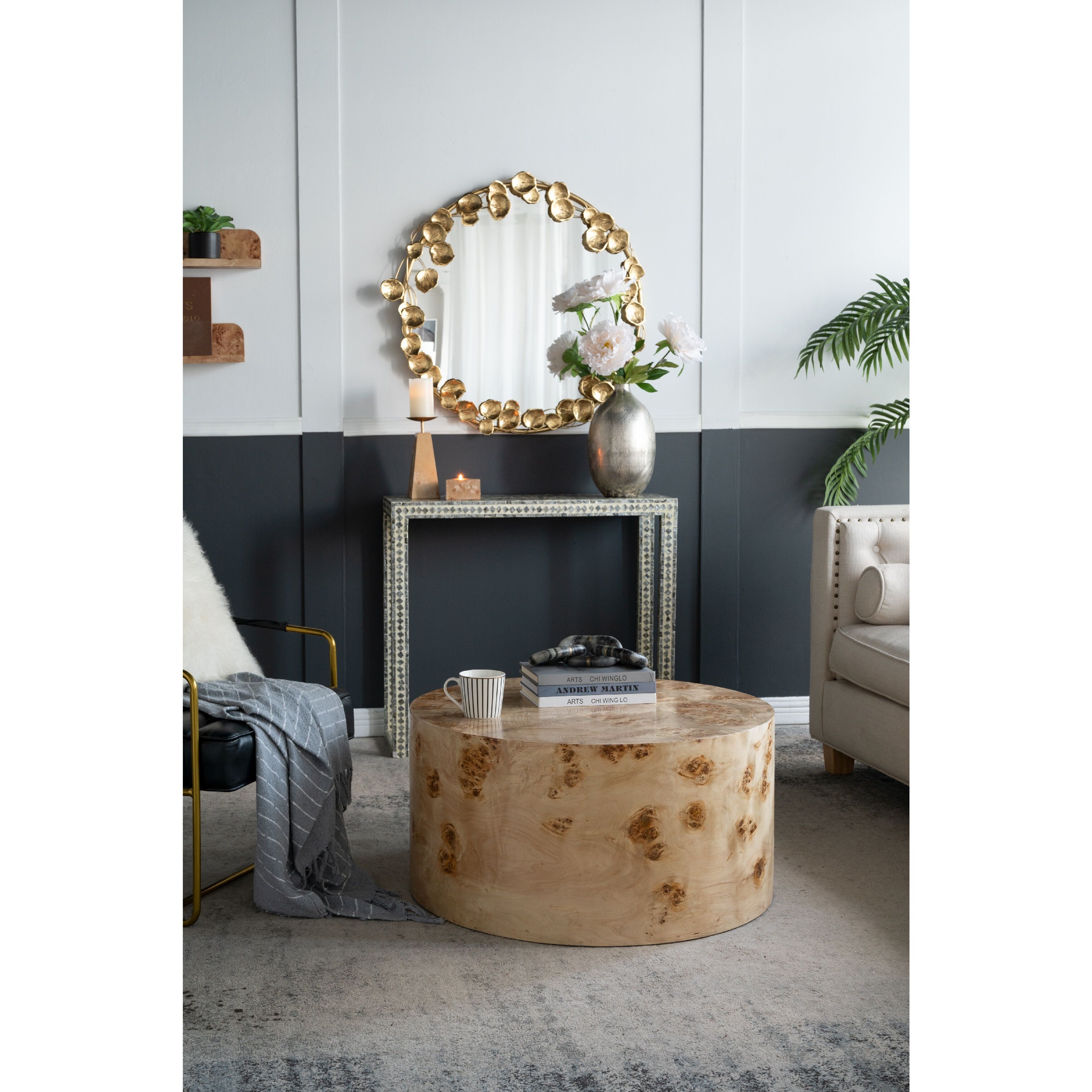 Burl 31.5 inch Brown Coffee Table