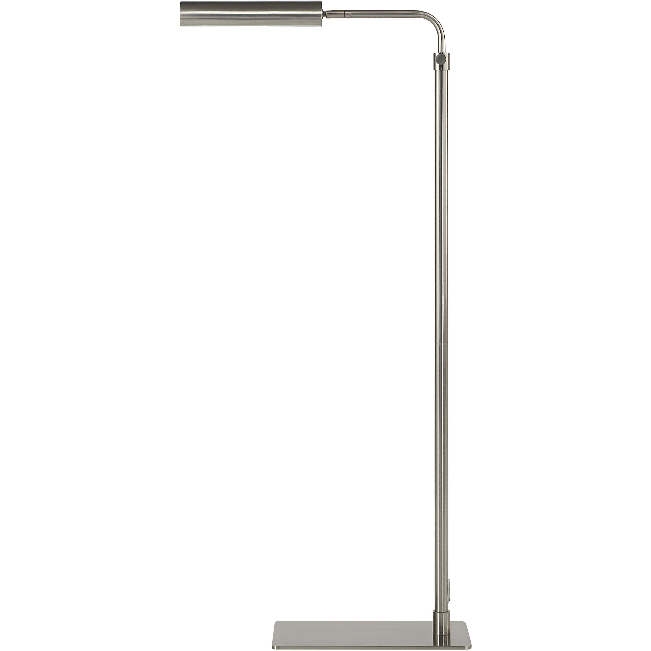 Karima 44.5 inch 40.00 watt Plated  Satin Nickel Floor Lamp Portable Light