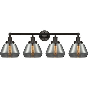 Fulton 4 Light 33.5 inch Oil Rubbed Bronze Bath Vanity Light Wall Light