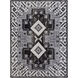 Pazar 36 X 24 inch Charcoal, Black, Light Gray, Beige Rug