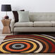 Forum 96 X 96 inch Brown and Orange Area Rug, Wool