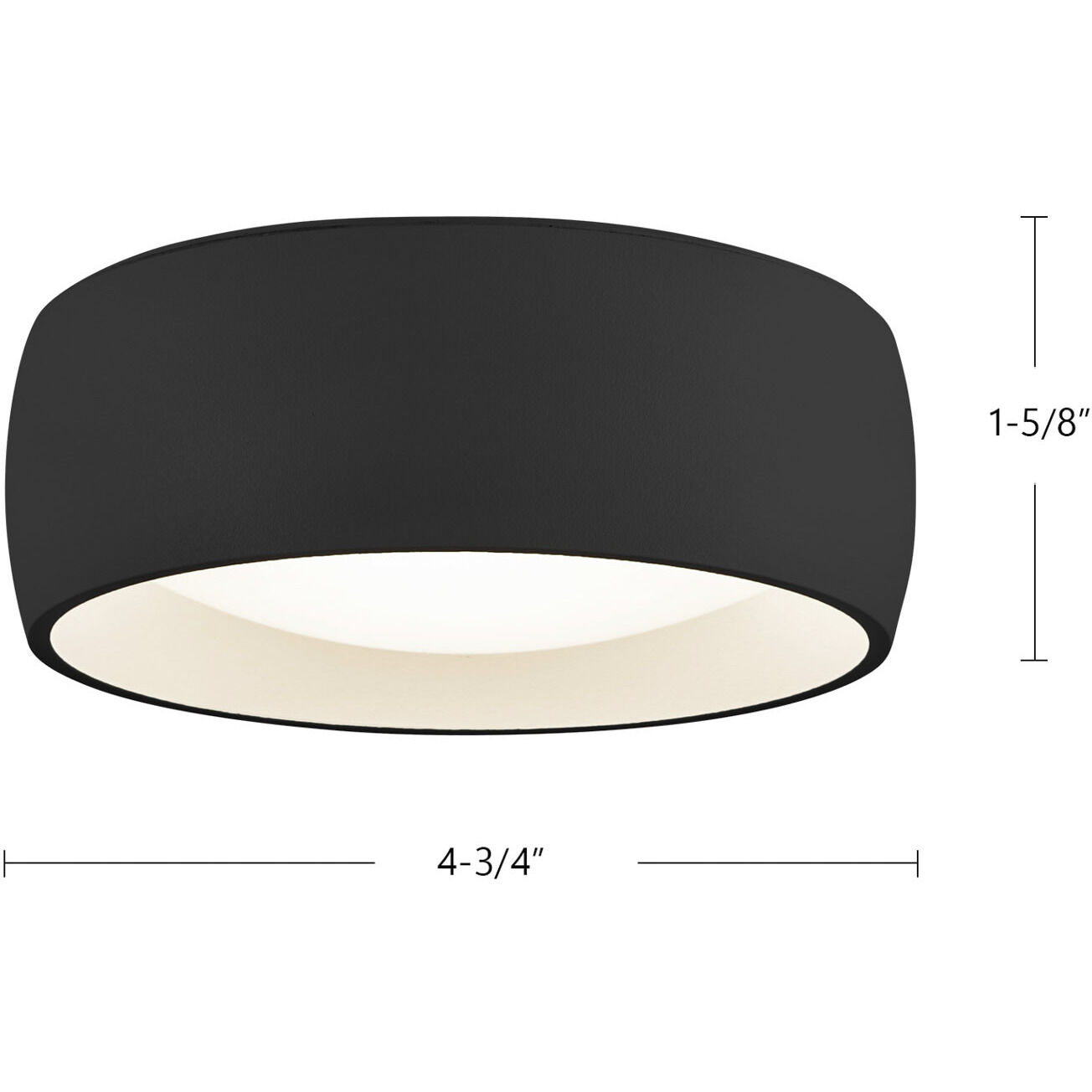 Savile LED 4.75 inch Black Flush Mount Ceiling Light