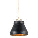 Lumley 1 Light 13 inch French Black/Pyrite Bronze Pendant Ceiling Light