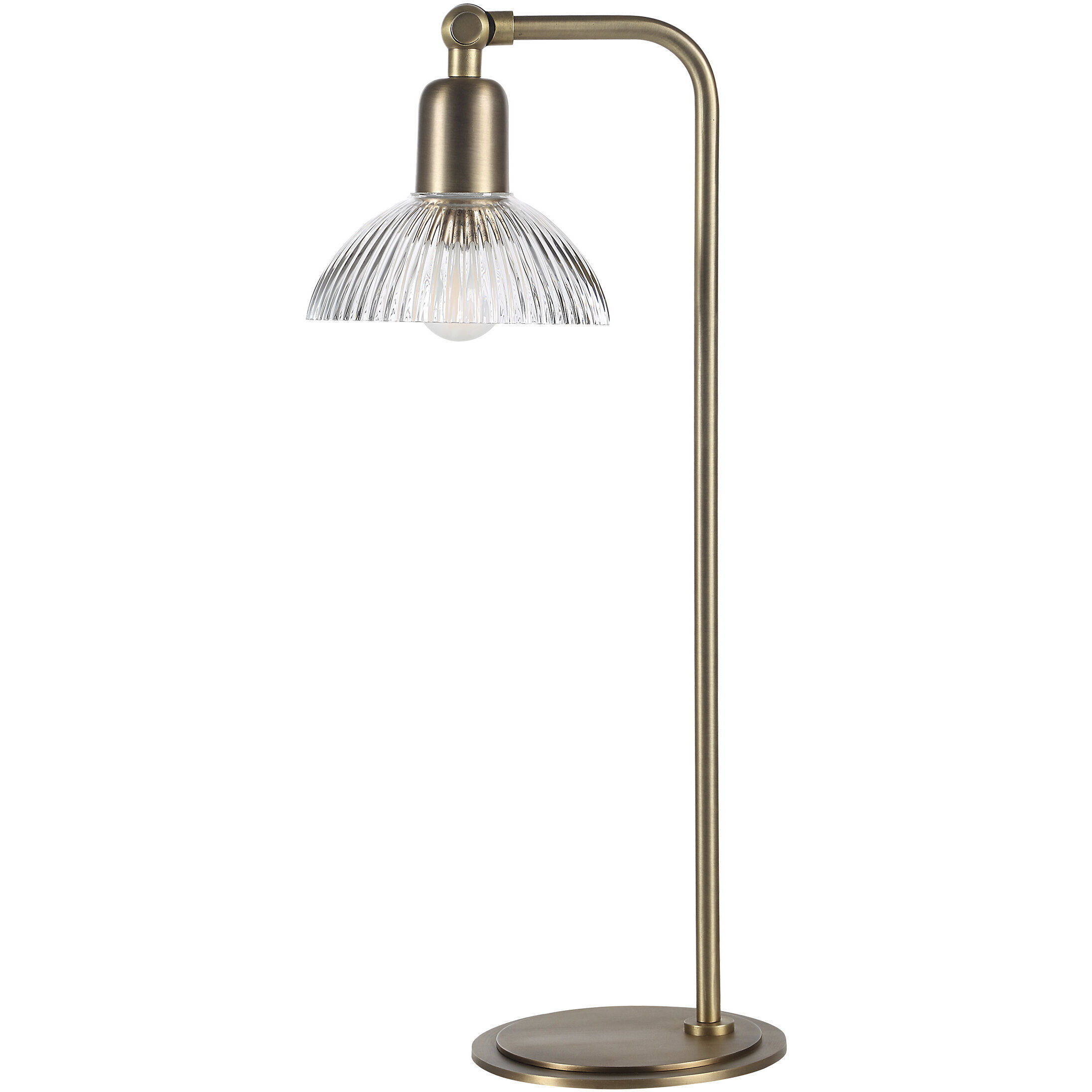 Samos 20.75 inch Antique Brushed Brass Table Lamp Portable Light