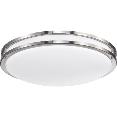 Glamour LED 24 inch Brushed Nickel Flush Mount Ceiling Light