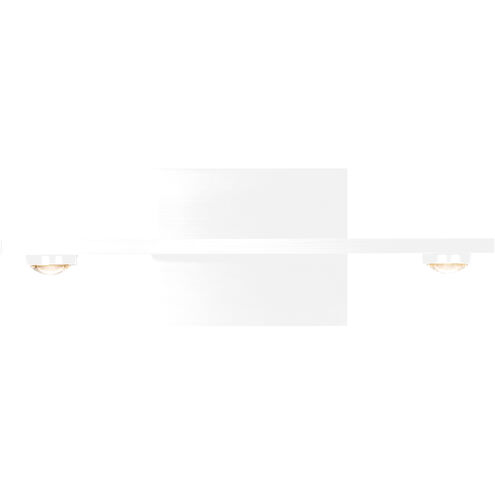 Aurora 2 Light Matte White Wall Sconce Wall Light