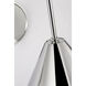 Amber Lewis Malia LED 8 inch Polished Nickel Arched Wall Light