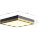 Alora Mood Sydney LED 11.13 inch Aged Gold/White Flush Mount Ceiling Light in Aged Gold and White