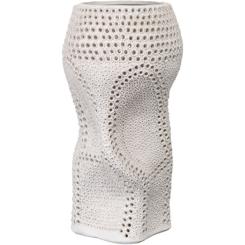 Night 16.5 X 8.5 inch Vase in Matte White Porcelain