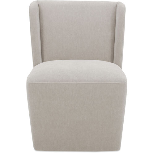 Cormac Grey Rolling Dining Chair in Taupe