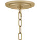 Estie 3 Light 16 inch Piastra Gold Semi-flush Mount Ceiling Light