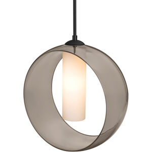 Plato 1 Light Black Cord Pendant Ceiling Light