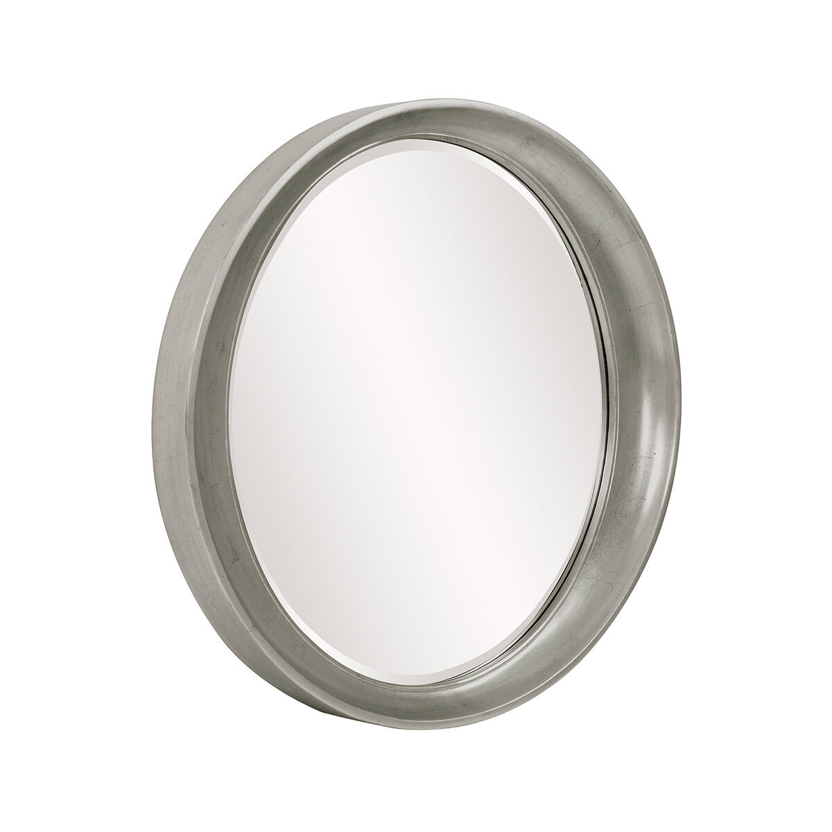 Ellipse 39 X 35 inch Glossy Nickel Wall Mirror