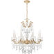La Scala 8 Light 25 inch Parchment Gold Chandelier Ceiling Light in Heritage, Parchment Gold Cast