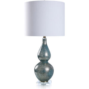 Bay St. Louis 32 inch 150.00 watt Blue and Metallic Table Lamp Portable Light