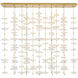 Barbara Barry Petaluma LED 60.25 inch Soft Lacquered Brass Cascading Linear Chandelier Ceiling Light
