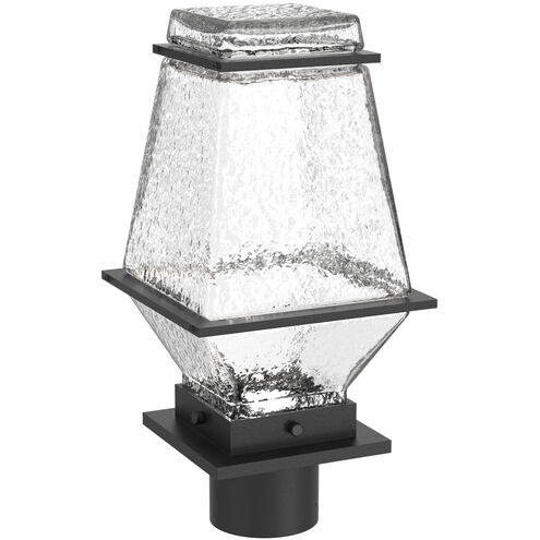 Landmark LED 7.3 inch Textured Black Outdoor Post Mount in 3000K LED