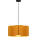 Paulina 1 Light 19.8 inch Black Pendant Ceiling Light in Ocher/Ash, 20 in, WEP Collection